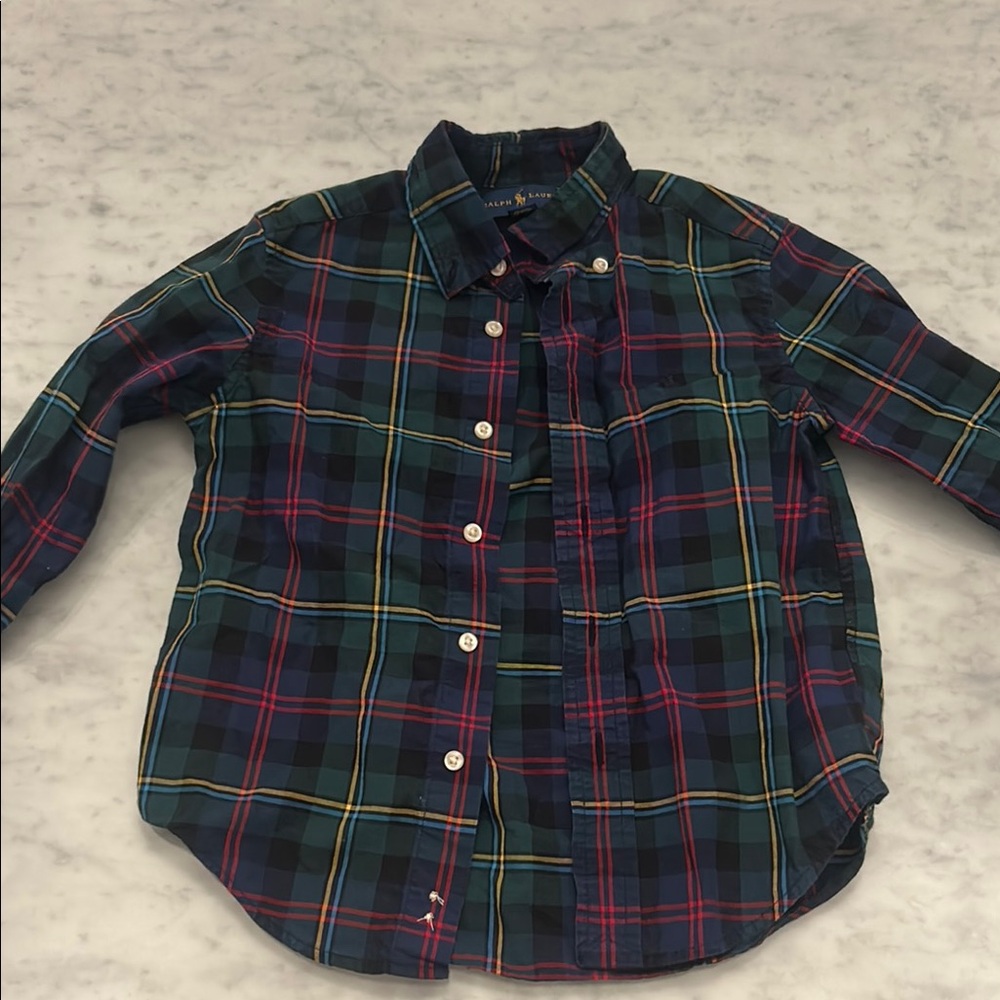 Ralph Lauren Blue Button Down Shirt Classic Style - Picture 3 of 3